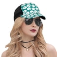 thumbnail image 5 of Picia Green Baseball Pattern Trucker Hat,Baseball Cap,Sun Protection Cap,Stylish Headwear,Leisure Cap,Outdoor Sports Cap, 5 of 7