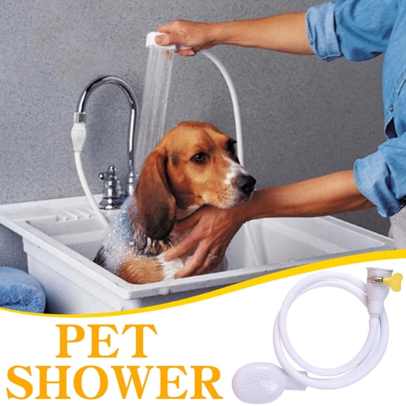 Infidev Adjustable Faucet Attachment for Dogs with Clamp & Shower