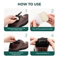 thumbnail image 3 of Welnove Shoe Tongue Pads Memory Foam Shoe Padding Cushion Soft Self Adhesive Inserts Filler for Boots Leather Shoes Loafers,2 Pairs,Size L,Black Color, 3 of 7