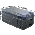 thumbnail image 3 of VEVOR Car Refrigerator, 12 Volt Car Refrigerator Fridge, 15 L Single Zone Portable Freezer, -4℉-68℉ Adjustable Range, 12/24V DC and 100-240V AC Compressor Cooler, 3 of 9