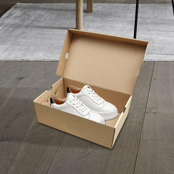 DOLITY Kraft Paper Shoe Storage Box Assemblable Women Men Shoes