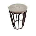 thumbnail image 3 of Luminous Glow Marble Top and Base Side Table - Antique Copper, 3 of 9