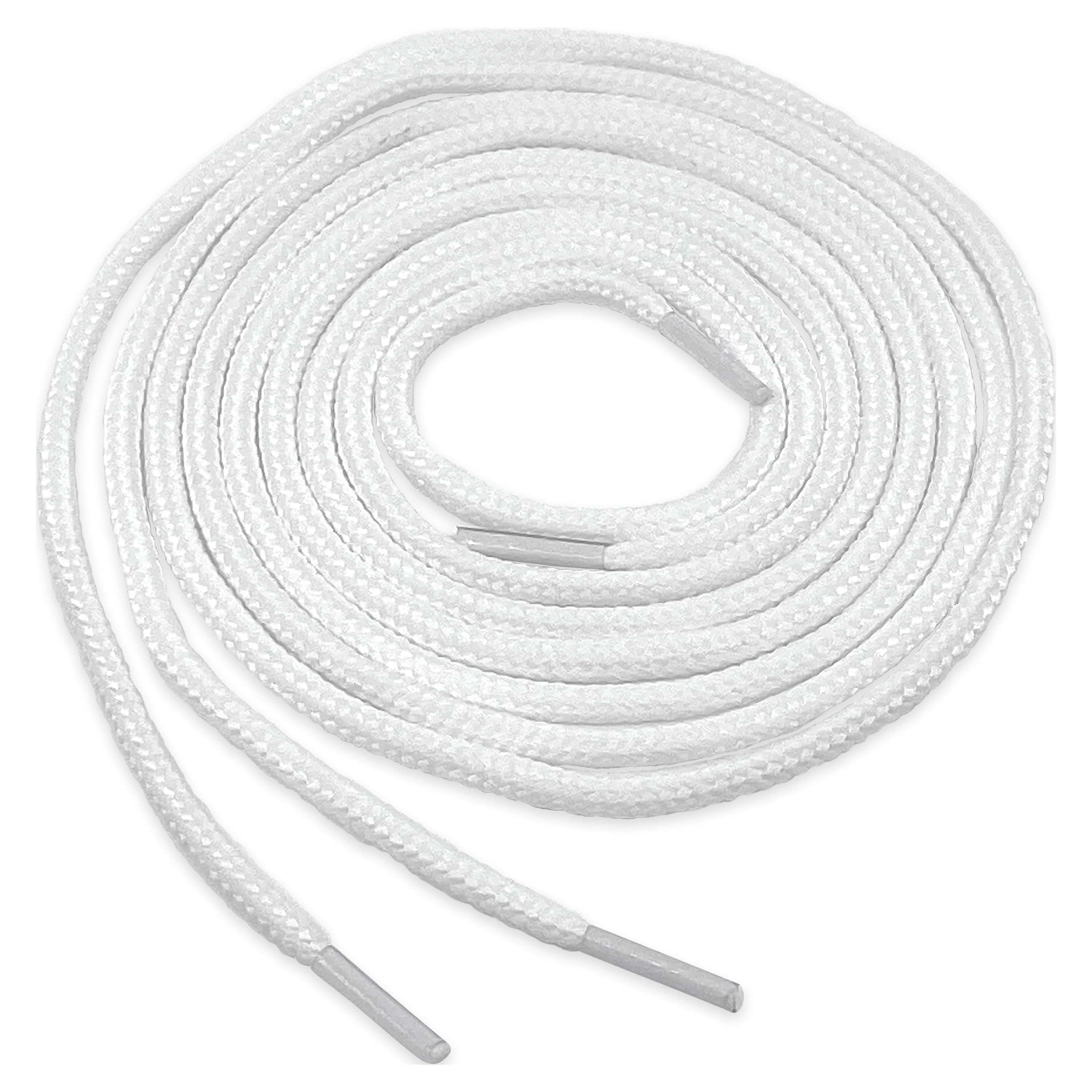 45" Swirl Twist Round Shoelaces - Screw Style Sneaker Laces - White/Blue/Gray