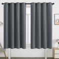 thumbnail image 1 of PENGXIANG Solid Color Blackout Curtains 3 Thick Layers Heat and Full Light Blocking For Home Office Use, 1 of 6