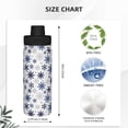 thumbnail image 3 of Naloa blue Snowflake Prints 18oz Sports Insulated Kettle, Stainless Steel Insulated Cup for Women Men for Fitness, Gym & Outdoor, 3 of 7