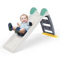 thumbnail image 4 of Dolu: Children's Slide - White, Grey, Green - Waterslide Hose Attachment, Indoor/Outdoor, Durable Plastic, 52.4 x 17.7 x 28.4", Toddler & Kids Age 2+, 4 of 7