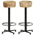 thumbnail image 1 of vidaXL Bar Stools 2 pcs 76 cm Solid Mango Wood, 1 of 4