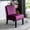 Purple, variant on Mid Century Modern Accent Chairs Of 2, Elegant Velvet, Solid Wood Legs, Purple For Home 2pcs Chairs, Velvet Covering, Bedroom