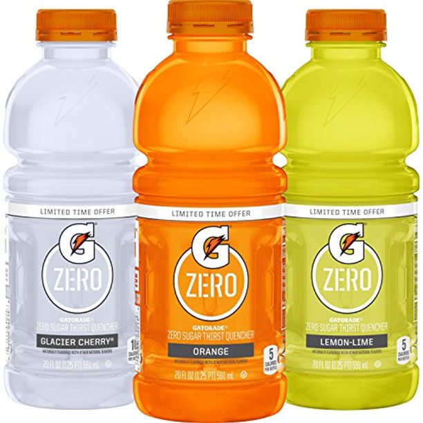 Gatorade Zero, 3 Flavor Variety Pack, 20 Oz 12 Pk