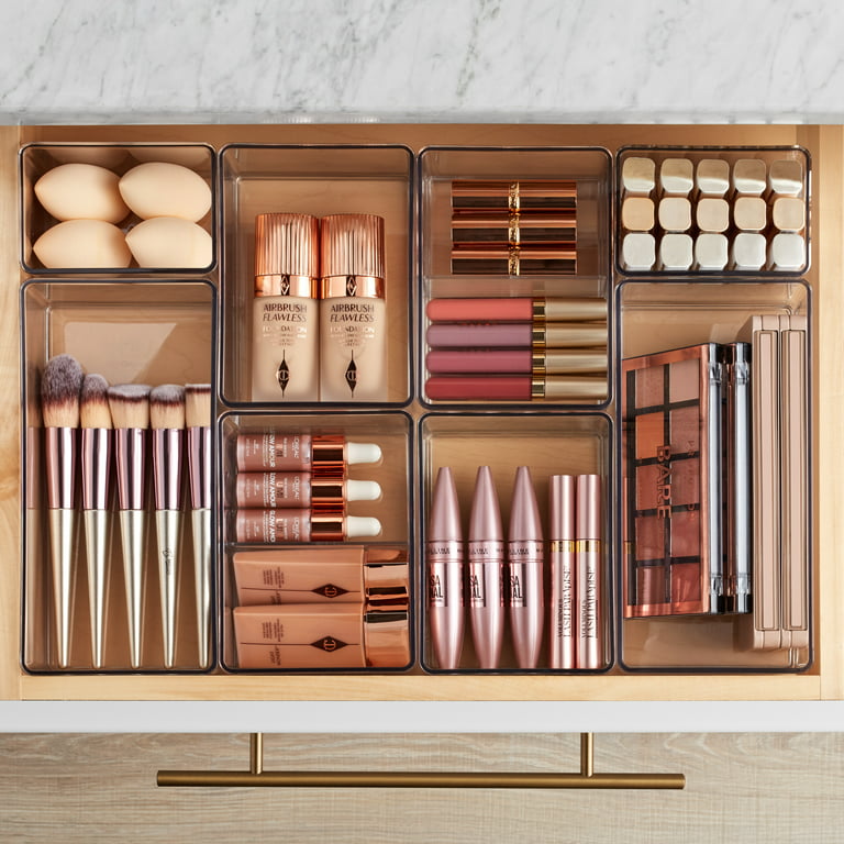 The Home Edit 8-Piece Clear Plastic Beauty Drawer Edit Storage System