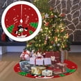 thumbnail image 6 of Christmas Tree Skirt Printed Xmas Tree Mat for Party Indoor Outdoor New Year Snowman 60cm, 6 of 8