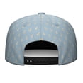 thumbnail image 3 of Nautical Anchor Adjustable Snapback Flat Brim Hat - Coastal Marine Streetwear Cap for Men & Women, 3 of 3