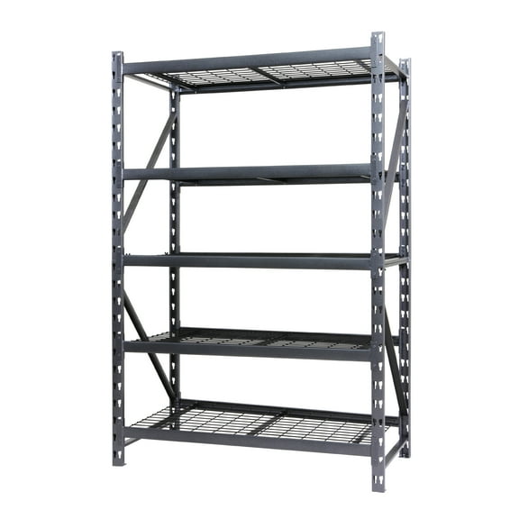 Stronghold Garage Gear by Shin Crest Heavy Duty 5-Shelf Metal Rack Wire Decking, 1000lb per Shelf