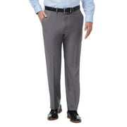 Men’s Haggar® Premium Comfort Expandable-Waist Classic-Fit Stretch Flat-Front Dress Pants Color: Medium Gray Size: 40X31