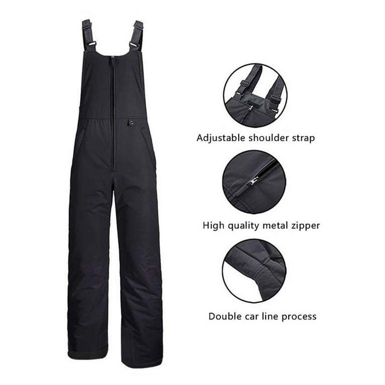 goowrom Waterproof Snow Bibs Insulated Bib Overalls Womens Ski Pants Snow  Suit 