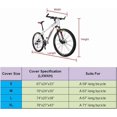 thumbnail image 6 of Bike Cover Outdoor Storage Waterproof Bicycle Cover Rain Sun UV Snow Dust Wind Proof Bicycle Covers- Foldable Bike Storage Bag with Anti-theft Lock Hole for Mountain Bike and Road Bike Covers, 6 of 7