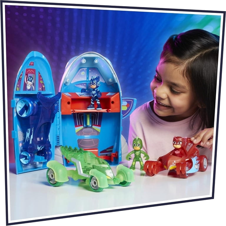 PJ Masks Ultimate Adventure Set 3ct Figures Vehicles Gekko Owlette