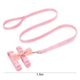 thumbnail image 3 of Cat Strap Cute Bowknot Escape Proof Cat Collar Leash Pet Leash Harness Set, 3 of 10