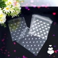 thumbnail image 4 of 100 bolsas pequeñas de celofán de corazón blanco para golosinas de San Valentín, bolsas de celofán autosellantes, bolsas de regalo, 4 of 4