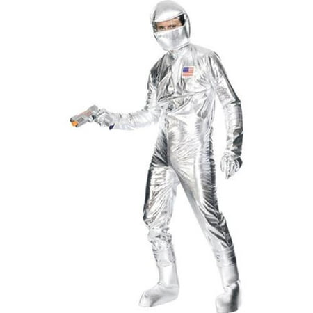 Silver Space Astronaut Jumpsuit Costume Adult