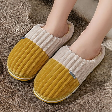 

Act Now! Huachen Pamper Your Feet Trendy and Fashionable Loungewear Slippers Yellow 38
