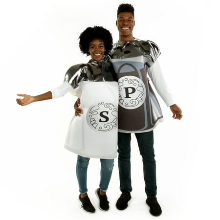 Hauntlook Salt and Pepper Couple Costume - Funny One-Size Unisex Food Costume for Adults