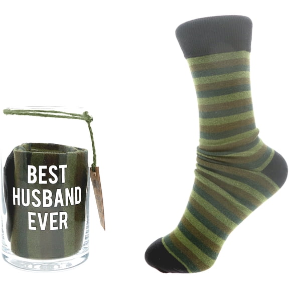 Pavilion Gift Beer Glass & Sock Set - Best Husband Ever