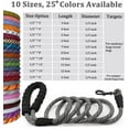 thumbnail image 5 of NANAHuangHeavy Duty Rope Dog Leash, 3/4/5/6/7/8/10/12/15 FT Nylon Pet Leash, Soft Padded Handle Thick Lead Leash for Large Medium Dogs Small Puppy (1/2" * 6', Black), 5 of 8