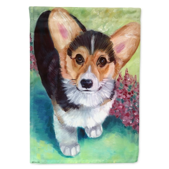 Carolines Treasures 7368GF Pembroke Corgi Puppy Garden Flag Garden Size multicolor