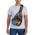 thumbnail image 6 of Lsque Squirrel Sleeping In Tree Pattern Cross Chest Bag Diagonally – Premium Durable Front Chest Sling with Adjustable Padded Strap, High-Capacity Storage, 6 of 8