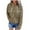Khaki, variant on DailyTrove Womens Winter Leopard Print Hoodie - Long Sleeve Loose Fit, Casual Daily Outfit,Khaki,L