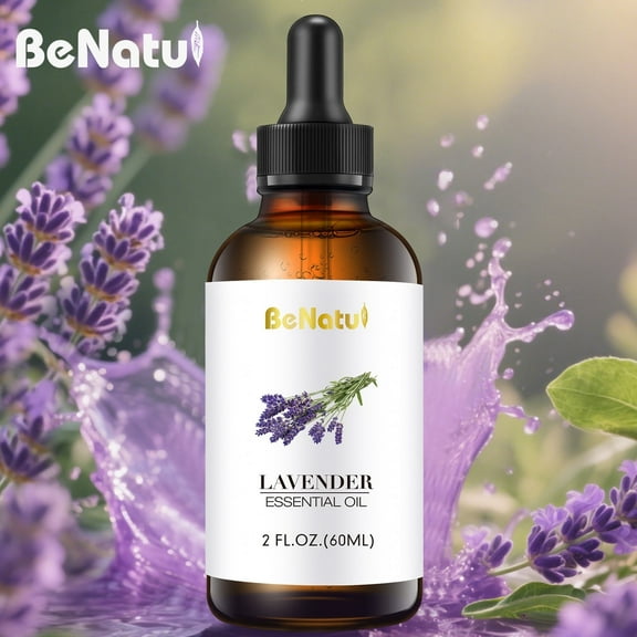 BeNatu 60ml Lavender Essentail Oil - Floral Herbal Scent for Soy Candles, Handmade Soaps & Reed Diffusers - Relaxing Provence Aroma