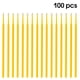 thumbnail image 2 of Aplicadores de hisopos de algodón de micro cepillo desechables Eyebrow Eyeliner Mascara Látención extensión de la extensión de lápiz labial Labios Varilletas maquillaje amarillo 100 PCS Speravity CE001469-02, 2 of 7