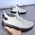 thumbnail image 3 of Men's Lightweight Breathable High-Top Sneakers Suitable for Running, Basketball, Tennis - Outdoor Non-Slip Athletic  Neutral Traction for Training, Gym, Casual & with Lace-Up Closure, Cushioned Sole, 3 of 9