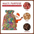 thumbnail image 4 of Fuzoiu Colorful Dinosaur Print Christmas Gift Bag,Burlap Gift Bag with Drawstring Closure & Hang Tag,Perfect for Holidays, Birthdays, and Special Occasions-Medium, 4 of 4
