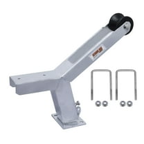 Extreme Max 3006.6898 Notched Winch Stand w/Roller & Hardware Galvanized (5" U bolts )