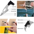 thumbnail image 4 of Credit Card Tool Multitool, Christmas Stocking Stuffers 18 in 1 Cool Gadgets, Useful Fathers Gift for Dad, Upgraded Multi-Tool Birthday Gifts Men Women Survival Wallet Tools with Screwdrivers Compass, 4 of 7