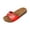 Red, variant on Adjustable Strap Platform Slides, Summer Comfort Footwear, Barefoot Sandals Women, Sandals With Adjustable Buckle Comfortable Women's Footwear Dressy Summer Beach Flip Flops Slides, Red 6.5