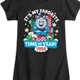 thumbnail image 3 of Thomas and Friends - Its My Favorite Time Of Year - Youth and Toddler Girls Fitted Short Sleeve Graphic T-Shirt, 3 of 5