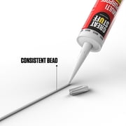 Great Stuff 100% Silicone Caulk - White RTV Silicone Sealant, All Purpose Sealant 10.1 oz
