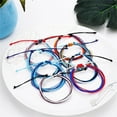 thumbnail image 4 of Braided Bracelet Adjustable Chic Multicolor Aesthetic Jewelry Drawstring Handcrafted Hand Rope Women Accessories for Teen Girls Purple+Yellow, 4 of 6