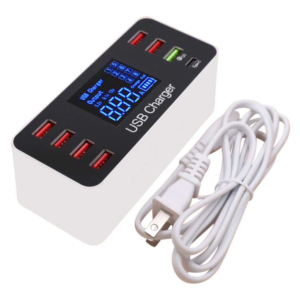 Smart 8 MultiPort USB Adapter Desktop Wall Charger Quick Charging
