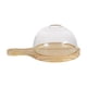 thumbnail image 1 of Ahumador de vidrio con bandeja de madera Accesorio para cócteles Bebidas Alimentos Infusor para ahumar Diámetro 20cm, 1 of 9