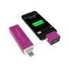 MiPow Power Tube 4000L - Power bank Li-pol 4000 mAh - 1 A - 2 output connectors (USB (power only), Lightning) - pink - for Apple iPad/iPhone/iPod (Lightning)