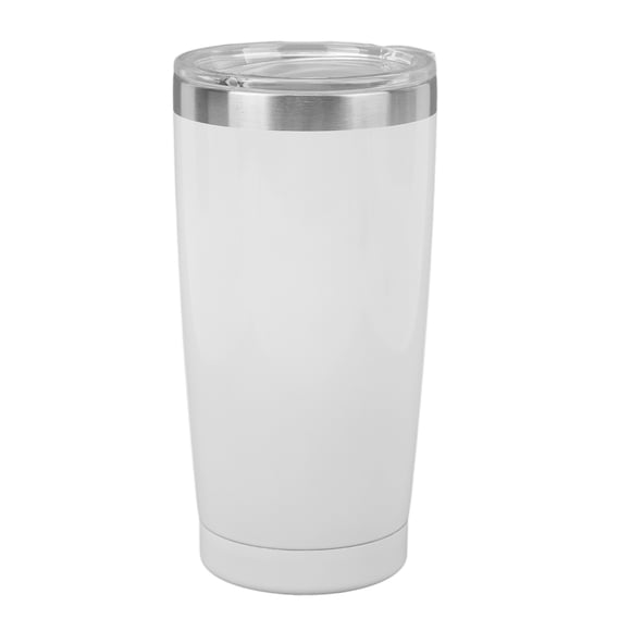 Taza de café con aislamiento de acero inoxidable de 20 oz que mantiene el frío caliente Botella de agua con aislamiento de acero inoxidable blanca