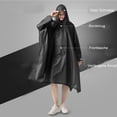thumbnail image 4 of Poncho de Pluie pour Femme Unisexe Cape de Pluie Imperméable Manteau de Pluie de Festival Poncho de Pluie Réutilisable Randonnée Cyclisme Plein Air Manteau de Pluie Polyvalent avec Capuche, 4 of 5