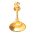 thumbnail image 4 of Candelabro cónico vintage Bling Bling dorado metal, 4 of 12