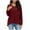 Wine(New), variant on Aloohaidyvio Long Sleeve Shirts for Women,Fall Loose Business Blouses Soft Casual V Neck Basic Tops