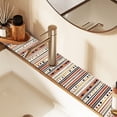 thumbnail image 2 of Yayeee Faucet Mat for Kitchen Sink 14.7" Diatomite Long Splash Guard Pad, Brown Abstract Dots, 2 of 7