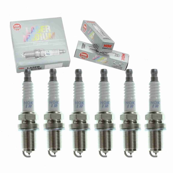6 pc NGK 5115 Laser Iridium Spark Plugs for 7321 FR3KII332 Ignition Wire Secondary